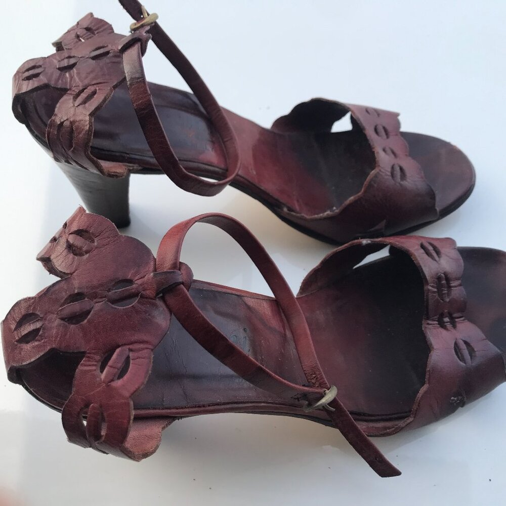 Woman shoes Handmade. Vintage 1950s. 37,5